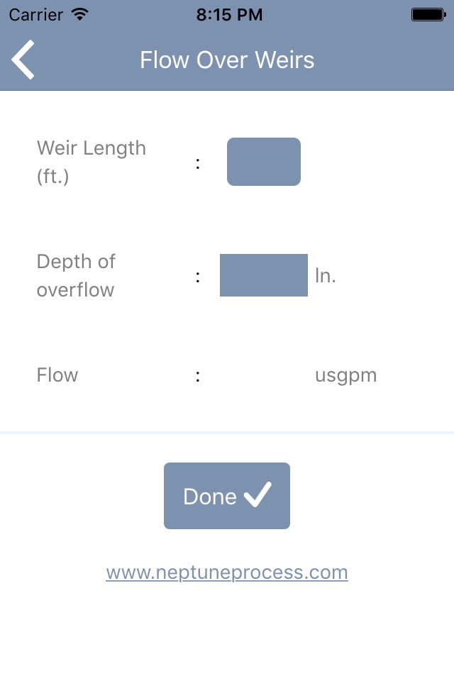 Neptune Slurry Calculator screenshot 4