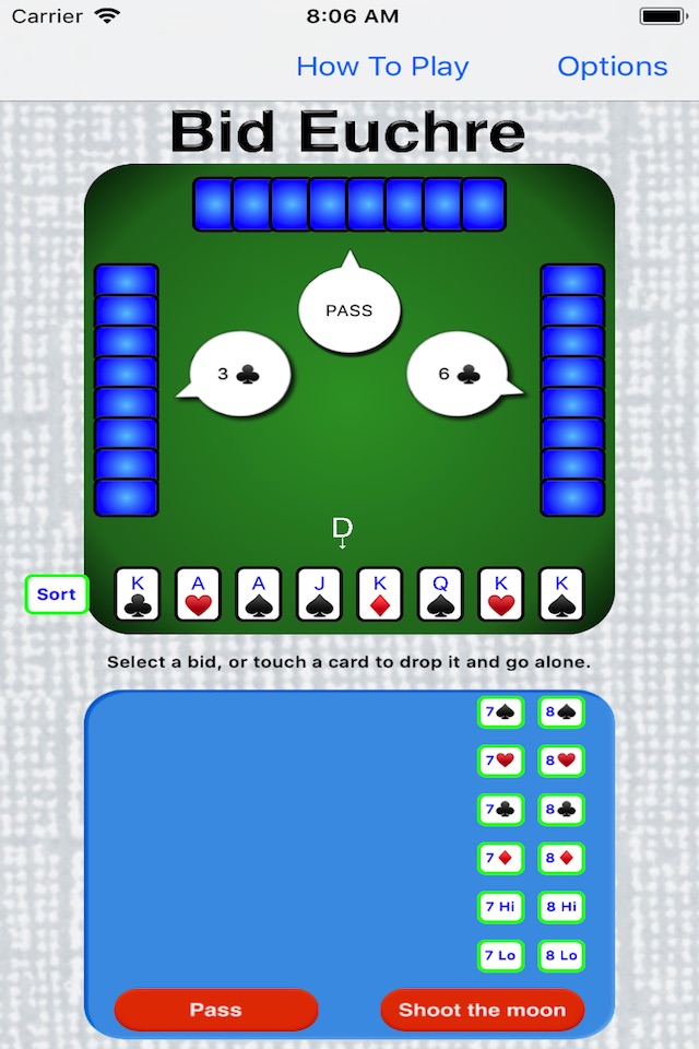 Bid Euchre screenshot 2