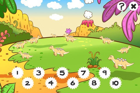 A Counting Game for Children: Learn to count 1-10 with Dinosaurs screenshot 2