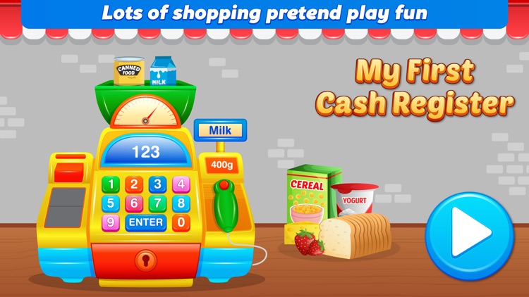 My First Cash Register Free - Store Shopping Pretend Play for Toddlers and Kids