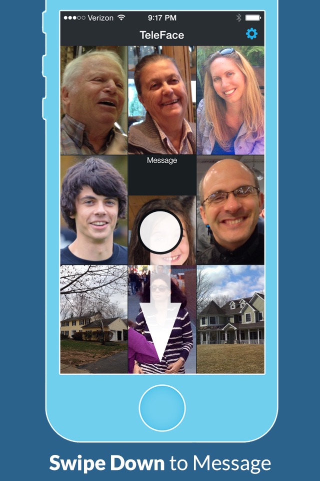 TeleFace - quickly call and text your favorite contacts using large pictures screenshot 2