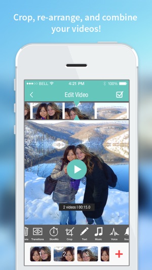 Trình biên tập video miễn phí Videolab phim cắt dán ảnh chỉnh sửa video cho Vine, Instagram, Youtube