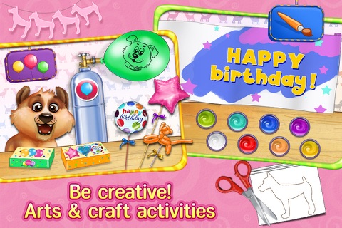 Puppy's Birthday Party - Care, Dress Up & Play! screenshot 4