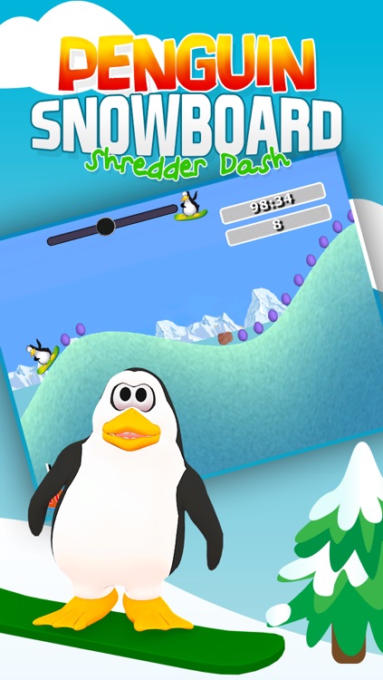 Penguin Snowboard Shredder Dash: Downhill Mountain Racing