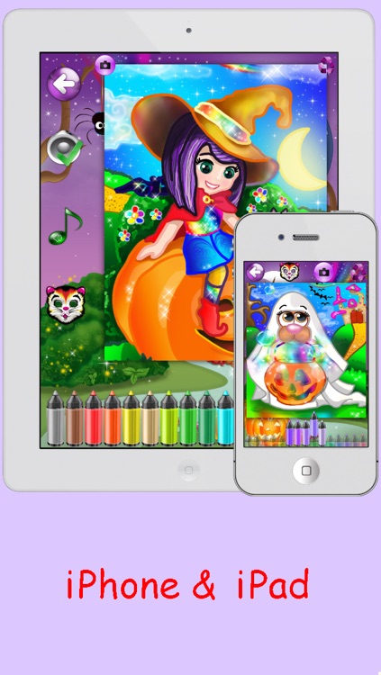 Fun Halloween Coloring Pages - Painting Pictures & Color Sheets for Kids screenshot-4
