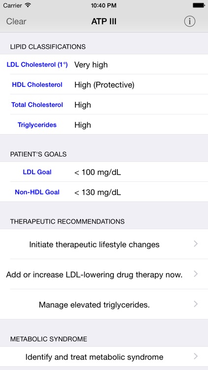 ATP3 Lipids Cholesterol Management