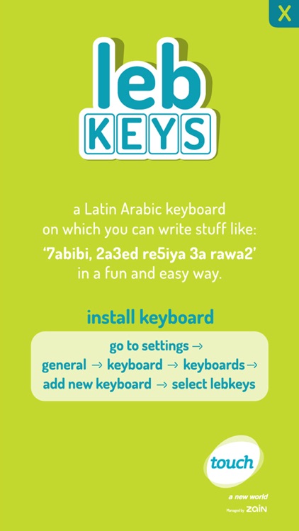 touch Leb Keys