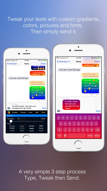 Cool Message Bubbles Keyboard - Text Tweaker screenshot-3