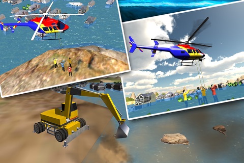 City Rescue Helicopter Pilot Flight 3D Simulator - Rescuer Team Chopper Parking Game screenshot 2
