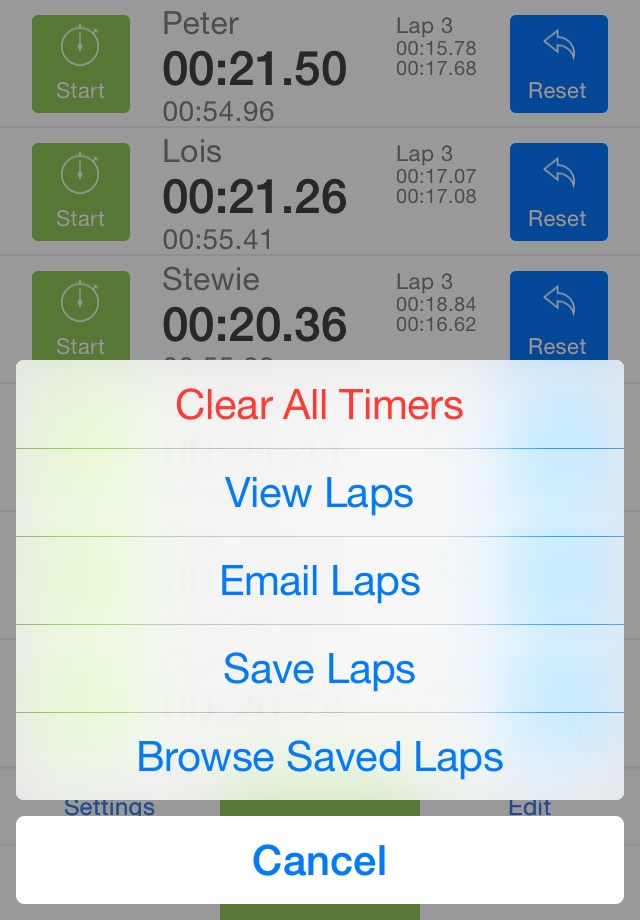 MultiStop - Professional Stopwatch screenshot 3