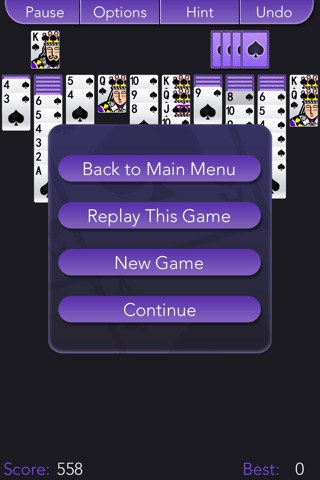 Spider Solitaire Professional screenshot 2