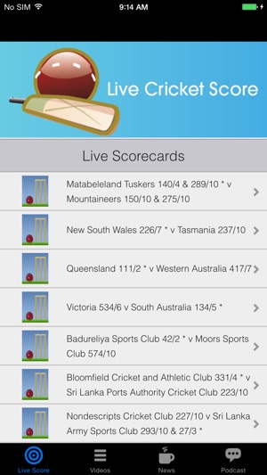 Bazinga Live Cricket Scores(圖2)-速報App