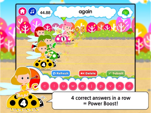 Spelling Race: Hot Cars, Fast Fairies & Fairy Tale Dash HD screenshot 4