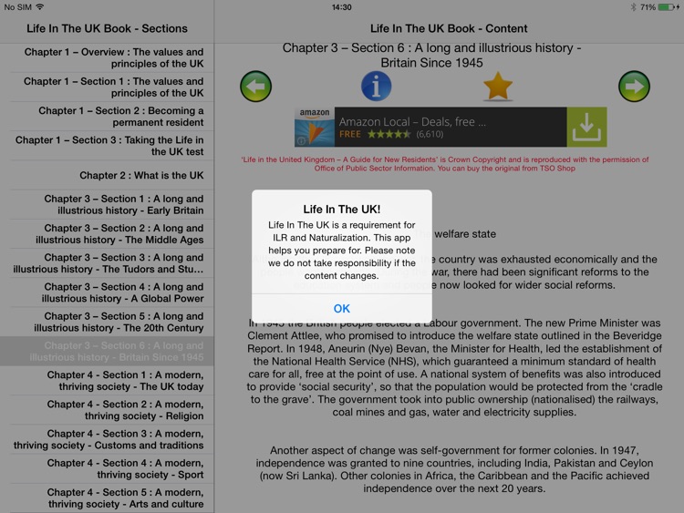 Free Life In UK - Book for preparation for LITUK Test for United Kingdom Naturalization and ILR screenshot-3