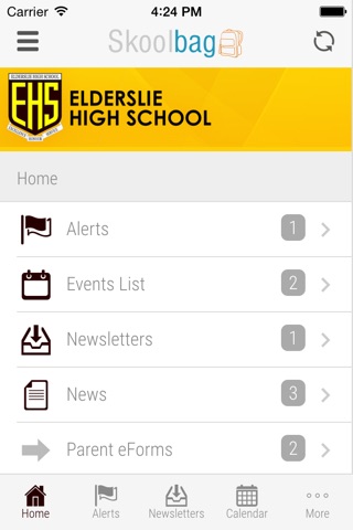 Elderslie High School - Skoolbag screenshot 3