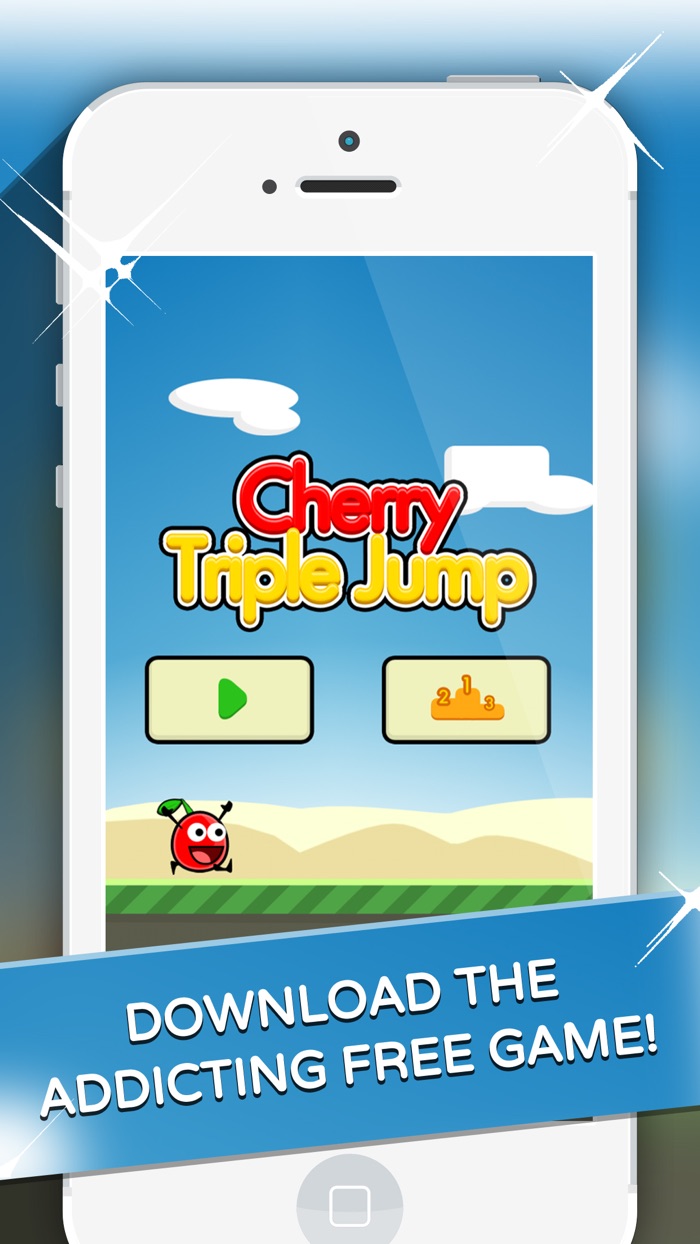 Cherry Triple Jump  Run - Really Hard and Addicting One Touch Platformer