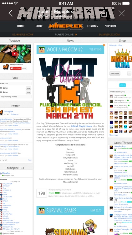 Server News for Minecraft!