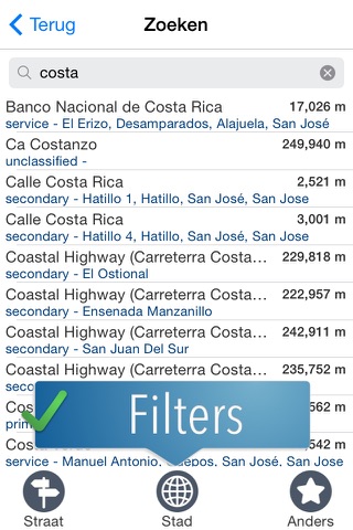 Costa Rica Travelmapp screenshot 4
