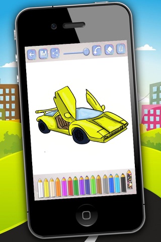 Cars Coloring Pages Pack screenshot 3