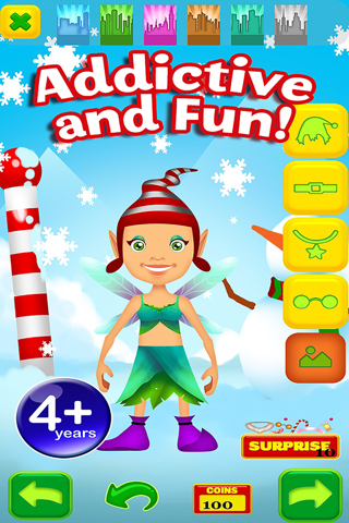 My Magic Little Elf and Fairy Princess Dream Xmas Party Adventure Free Dress Up Game screenshot 2