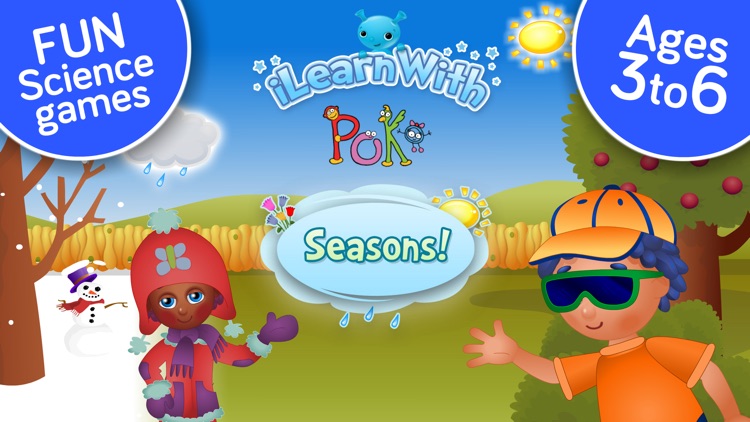 Seasons and Weather ! Science educational games and activities for kids in Preschool and Kindergarten by i Learn With