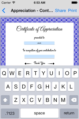 Appreciation Certificates 01 screenshot 3