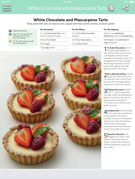 Dessert Recipes - Quick and Easy for iPad