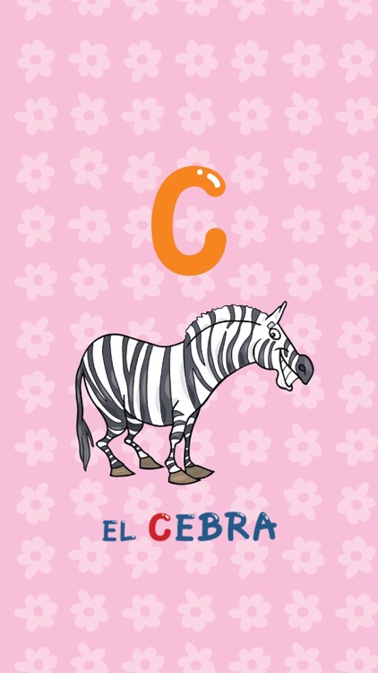 ABC Animals Spanish Alphabets Flashcards: Vocabulary Learning Free For Kids! screenshot-3