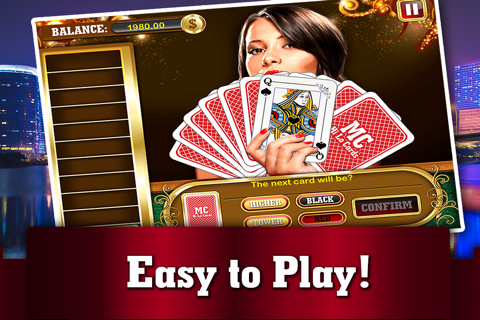 Macau Hi-lo Cards PRO - Live Addicting High or Lower Card Casino Game screenshot 3