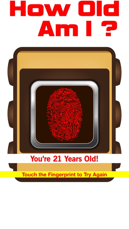 How Old Am I - Age Guess Scanner Fingerprint Booth Touch Test + HD