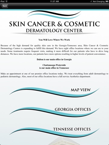 Skin Cancer & Cosmetic Centers HD screenshot 2