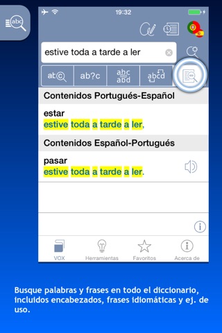 Diccionario Esencial Português-Espanhol/Español-Portugués VOX screenshot 2