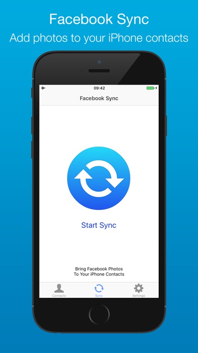 GoSync - Contacts Social Photo Sync, Facebook Pics Screenshot on iOS