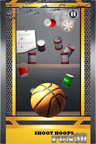 Shoot Hoops Basketball Toss Game 3D - Real Knockdown Cans Flick Gameのおすすめ画像1