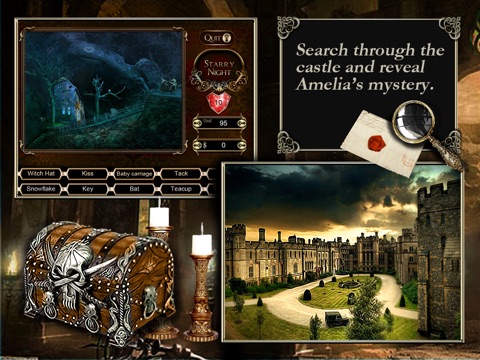 Amelia's Mystery HD - hidden objects puzzle game screenshot 2