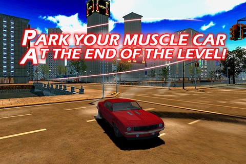 3D Muscle Car V8 Parking: Classic Car City Racing Free Game screenshot 3