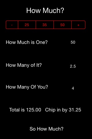 How Much? Chip-In in a beautiful way screenshot 3