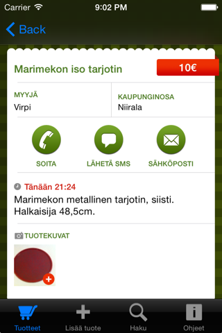 Kuopionkirppari.fi screenshot 2