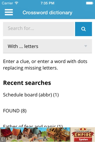 Crossword Dictionary screenshot 2