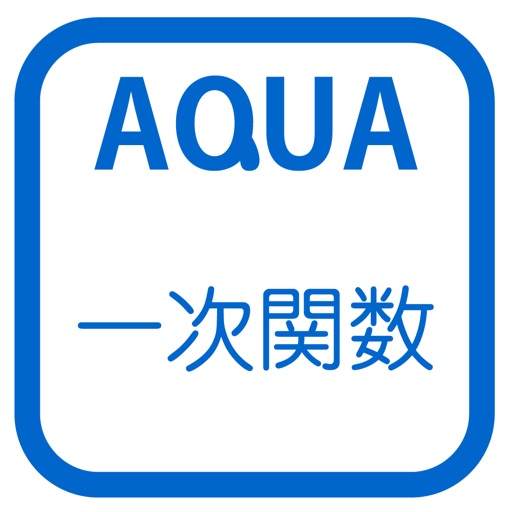 Graph of Linear Function in "AQUA" Icon