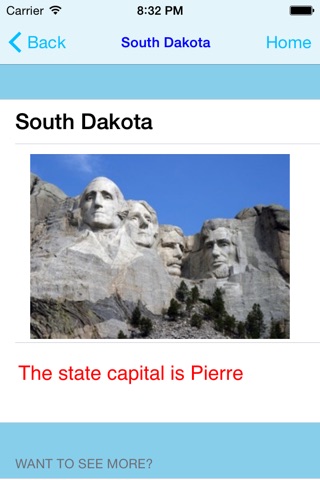 myStates - Learn the state capitals of America screenshot 2