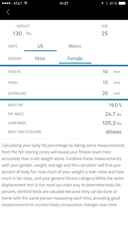 Fit Calc: Fitness calculator to help you with full body analysis screenshot-4
