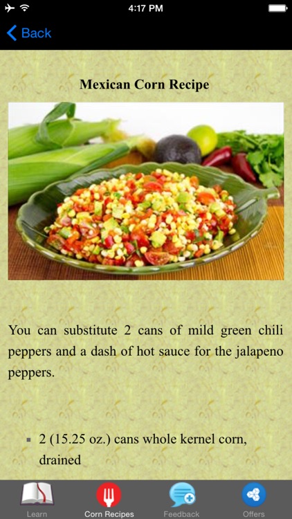 Corn Recipes - Hot and Spicy Mexican Corn