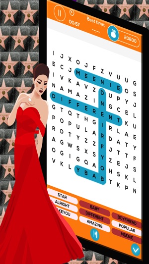 Celebrity Word Search - Top 50 Most Famous Celebrities Free (圖4)-速報App