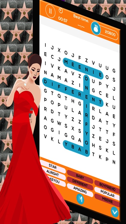 Celebrity Word Search - Top 50 Most Famous Celebrities Free Word Finder Game screenshot-3