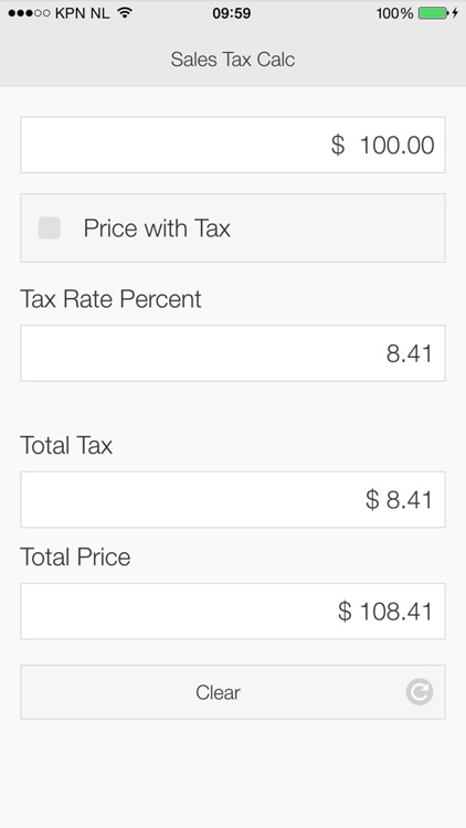 Sales Tax Calculator App