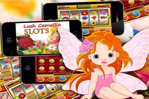 Lush Camellia Free - Casino Slot Machine with Huge Flower Jackpot screenshot 2