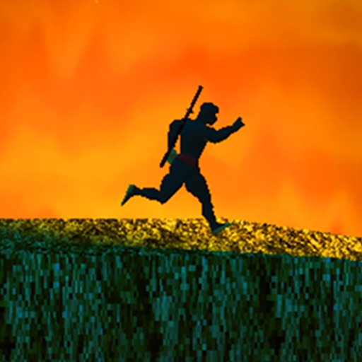 3D Ninja Warrior Run (a platform shooting game)
