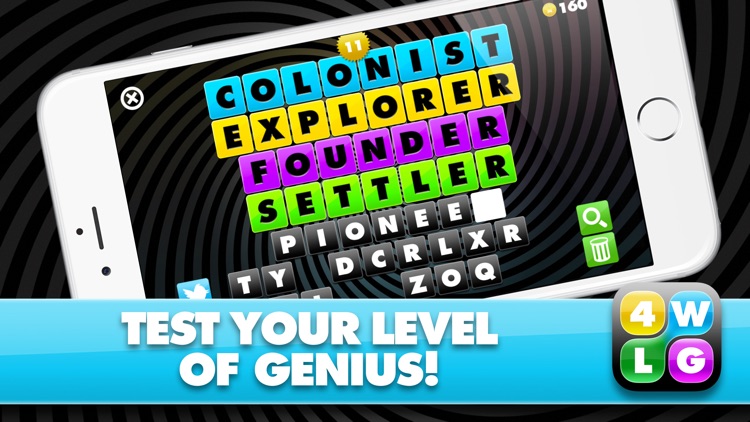 Four Word Link Game: Genius Edition