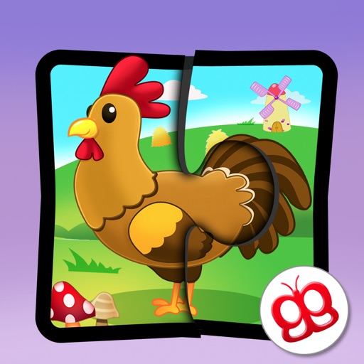 Farm Jigsaw Puzzles 123 for iPad - Fun Learning Puzzle Game for Kids Icon